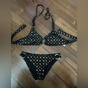 Guess Black Bikini with Gold logo